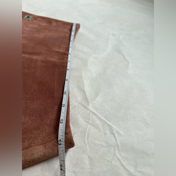 Reiss Pippa Dusty Pink Real Suede Mini Skirt US 2 UK 6 - Picture 5 of 7